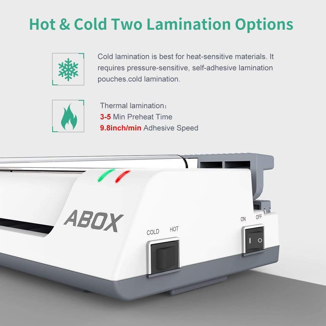 ABOX A4 Laminator, Thermal Laminator Machines for Home Office